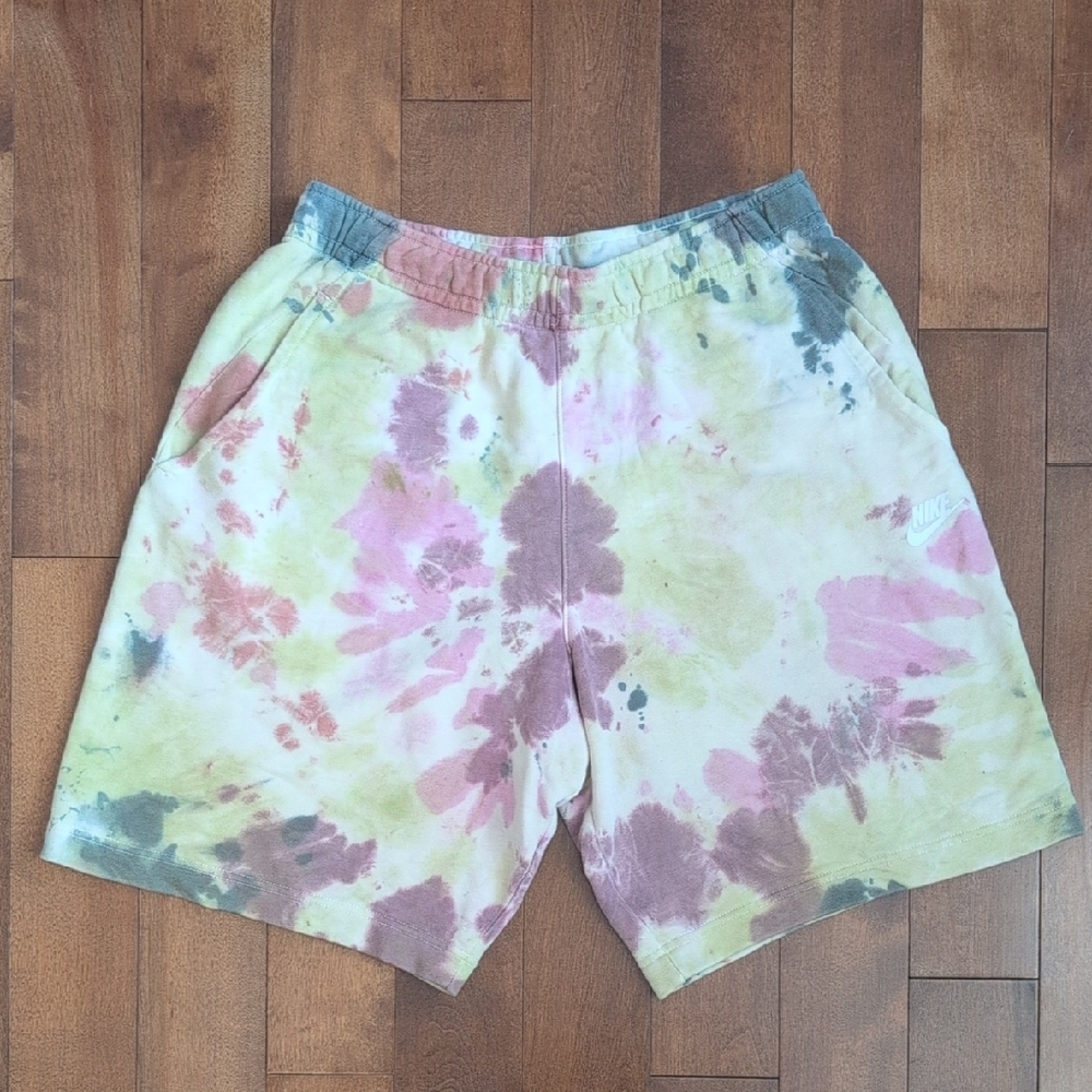 NikeTerrycloth Shorts Tie-dye Mens Size Small